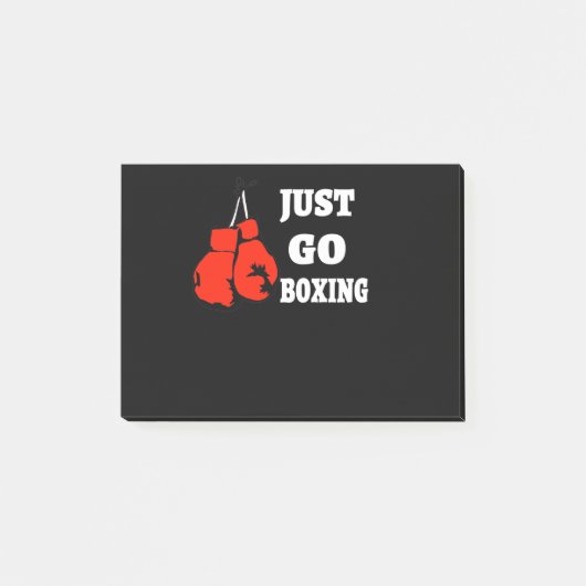 Go Boxing | Die besten Boxgeschenke für ihn Post-it Klebezettel (Vorderseite)