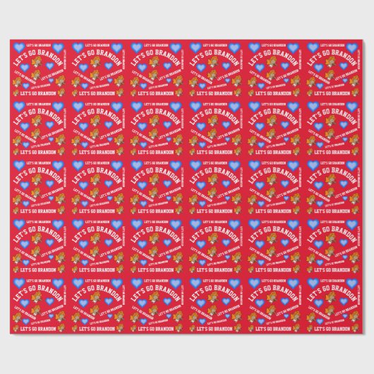 GO BRANDON CUPID VALENTINE'S DAY WRAPPING PAPER GESCHENKPAPIER (Flach)