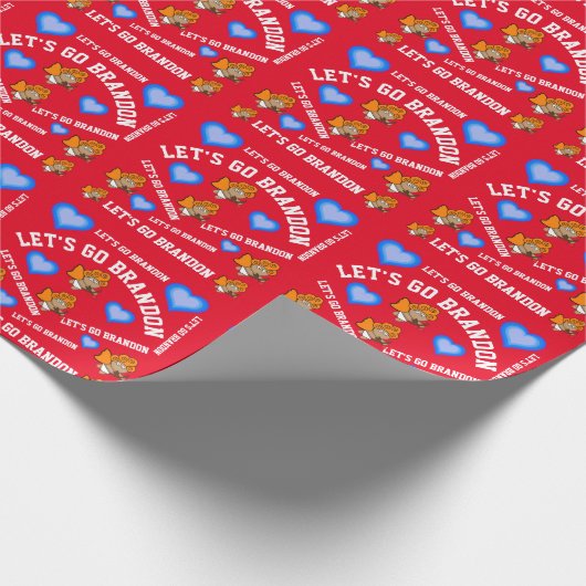 GO BRANDON CUPID VALENTINE'S DAY WRAPPING PAPER GESCHENKPAPIER (Ecke)