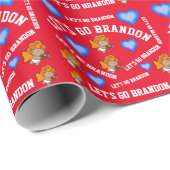 GO BRANDON CUPID VALENTINE'S DAY WRAPPING PAPER GESCHENKPAPIER (Rolleneckpunkt)