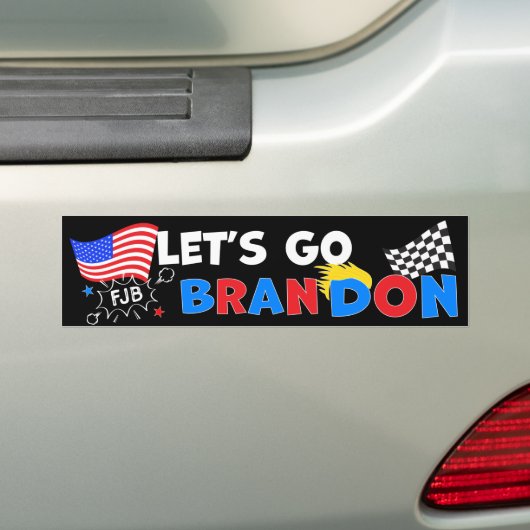 GO BRANDON lasse mit Trump Hair Autoaufkleber (Auf Auto)