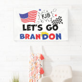 GO BRANDON lasse mit Trump Hair Banner (Insitu)