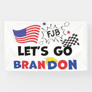 GO BRANDON lasse mit Trump Hair Banner