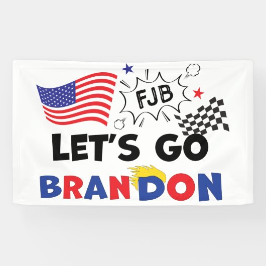 GO BRANDON lasse mit Trump Hair Banner (Horizontal)