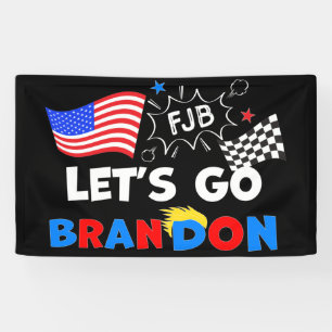 GO BRANDON lasse mit Trump Hair Banner