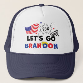 GO BRANDON lasse mit Trump Hair Truckerkappe