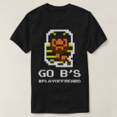 GO-Bs 8-Bit-Playoff-Bart T-Shirt (Design vorne)