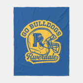 Go Bulldogs Football Helmet Icon Fleecedecke (Vorderseite)