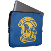Go Bulldogs Football Helmet Icon Laptopschutzhülle (Vorne Rechts)