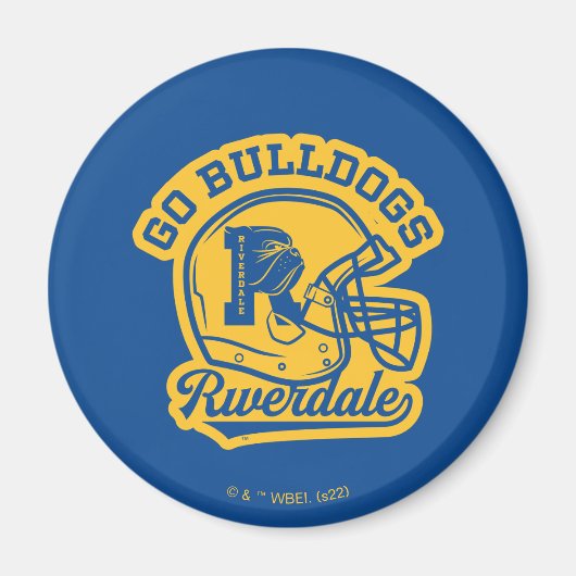 Go Bulldogs Football Helmet Icon Magnet (Vorne)