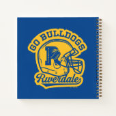 Go Bulldogs Football Helmet Icon Notizblock (Rückseite)