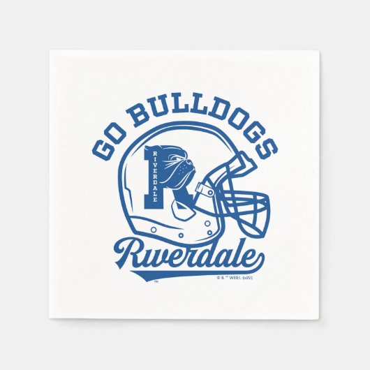 Go Bulldogs Football Helmet Icon Serviette (Vorderseite)