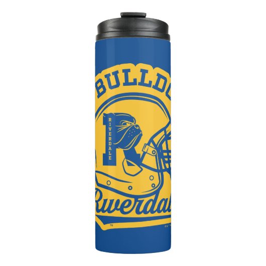 Go Bulldogs Football Helmet Icon Thermosbecher (Vorderseite)
