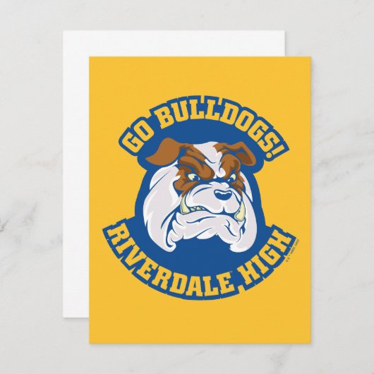 Go Bulldogs - Riverdale High Mitteilungskarte (Vorne/Hinten)