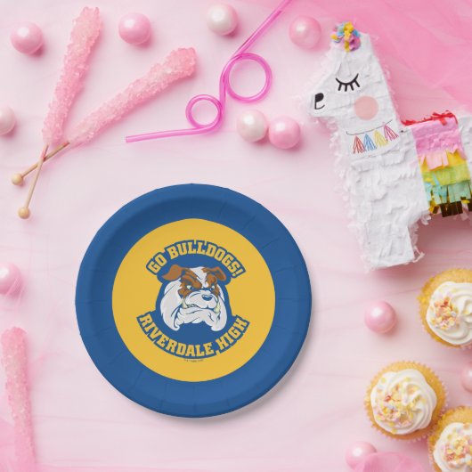 Go Bulldogs - Riverdale High Pappteller (Party)