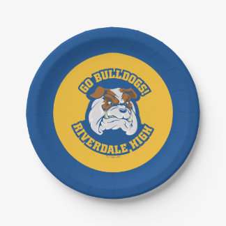 Go Bulldogs - Riverdale High Pappteller