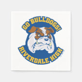 Go Bulldogs - Riverdale High Serviette (Vorderseite)