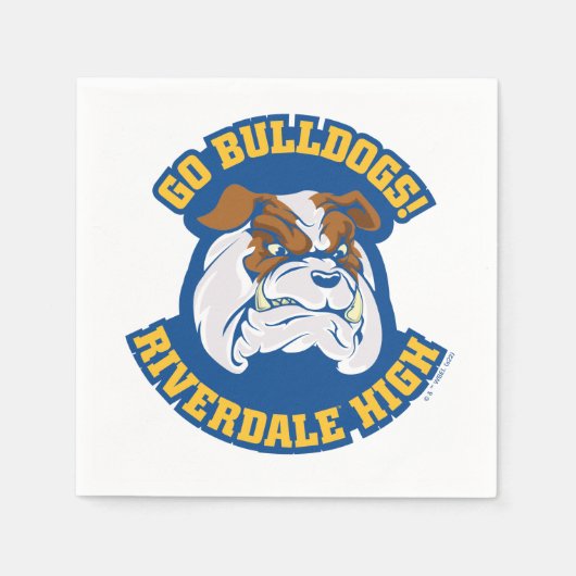 Go Bulldogs - Riverdale High Serviette (Vorderseite)