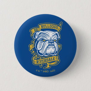 Go Bulldogs - Riverdale Mascot Banner Button