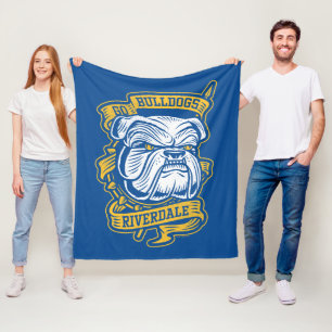 Go Bulldogs - Riverdale Mascot Banner Fleecedecke