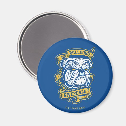 Go Bulldogs - Riverdale Mascot Banner Magnet (Vorderseite/Rückseite)