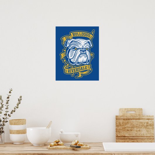 Go Bulldogs - Riverdale Mascot Banner Poster (Küche)