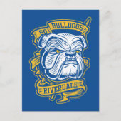 Go Bulldogs - Riverdale Mascot Banner Postkarte (Vorderseite)