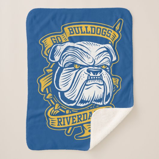 Go Bulldogs - Riverdale Mascot Banner Sherpadecke (Vorderseite)