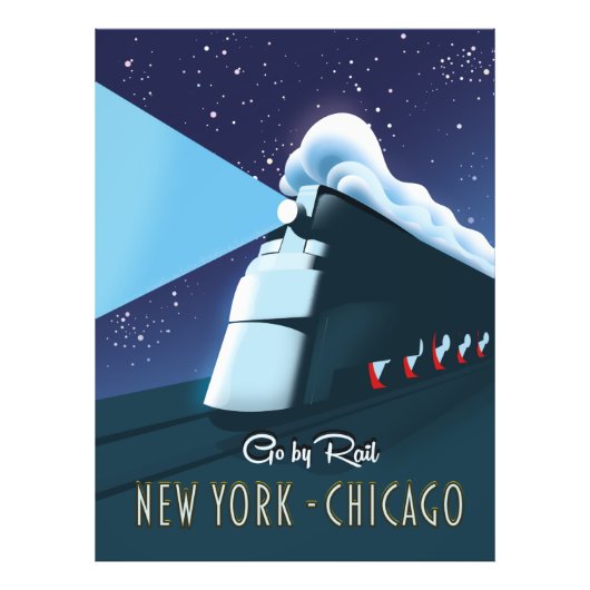 "Go by rail" New York - Chicago Fotodruck (Vorne)