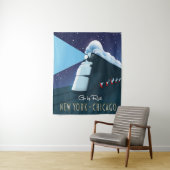 "Go by rail" New York - Chicago Poster Wandteppich (Beispiel)