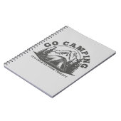 Go Camping billiger als Therapiewitterungsangebot Notizblock (Linke Seite)