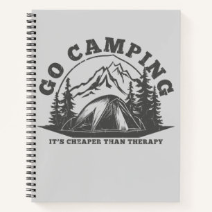 Go Camping billiger als Therapiewitterungsangebot Notizblock