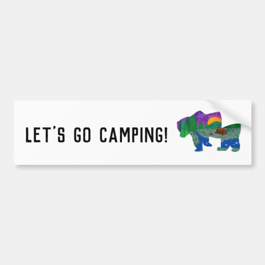Go-Camping lassend Autoaufkleber (Vorne)