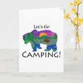 Go-Camping lassend Karte (Gelbe Blume)