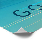 Go Canoeing Travel Poster (Ecke)