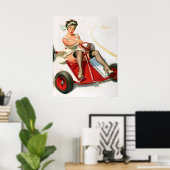 Go-cart-Button Poster (Heimbüro)