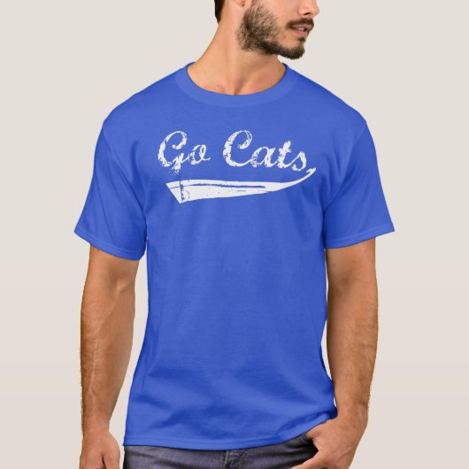Go Cats Vintag (White) T - Shirt (Vorderseite)