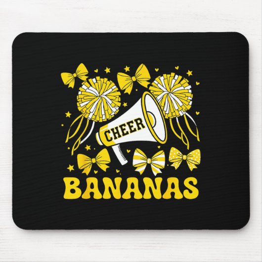 Go Cheer Bananas School Srts Fan Team Srit Name  Mousepad (Vorne)