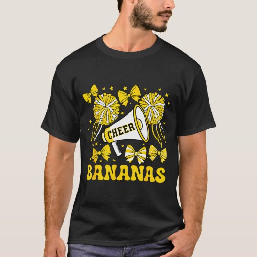Go Cheer Bananas School Srts Fan Team Srit Name T-Shirt (Vorderseite)