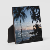 Go Confient Thoreau Zitat Kleines Foto Plaque Fotoplatte (Vorderseite)