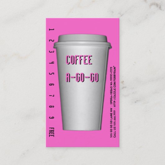Go-Cup-A-Go Treuekarte (Vorderseite)