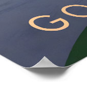 Go Cycling Travel Poster (Ecke)