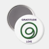 Go Dankbarkeit-Magnet Magnet (Vorderseite/Rückseite)