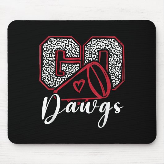 Go Dawgs Funny Bulldog für Männer Frauen Kinder Ju Mousepad (Vorne)