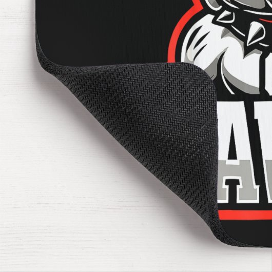 Go Dawgs Funny Bulldogs  Mousepad (Ecke)
