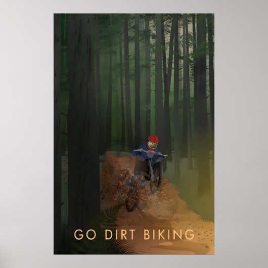 Go Dirt Biking Travel Poster (Vorne)