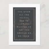 Go Do ihnen Postcard Postkarte (Vorderseite)