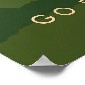 Go Dog Walking Travel Poster (Ecke)