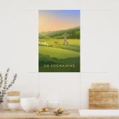 Go Dog Walking Travel Poster (Küche)