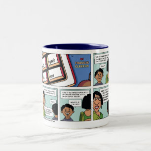 Go erhalten ein Buch! Zweifarbige Tasse
